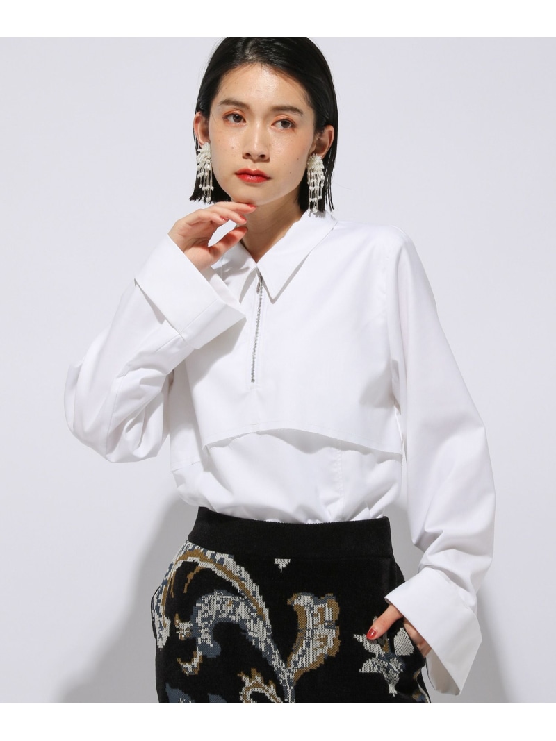 楽天市場】レギュラーカラーZIPシャツ HARE ハレ トップス シャツ