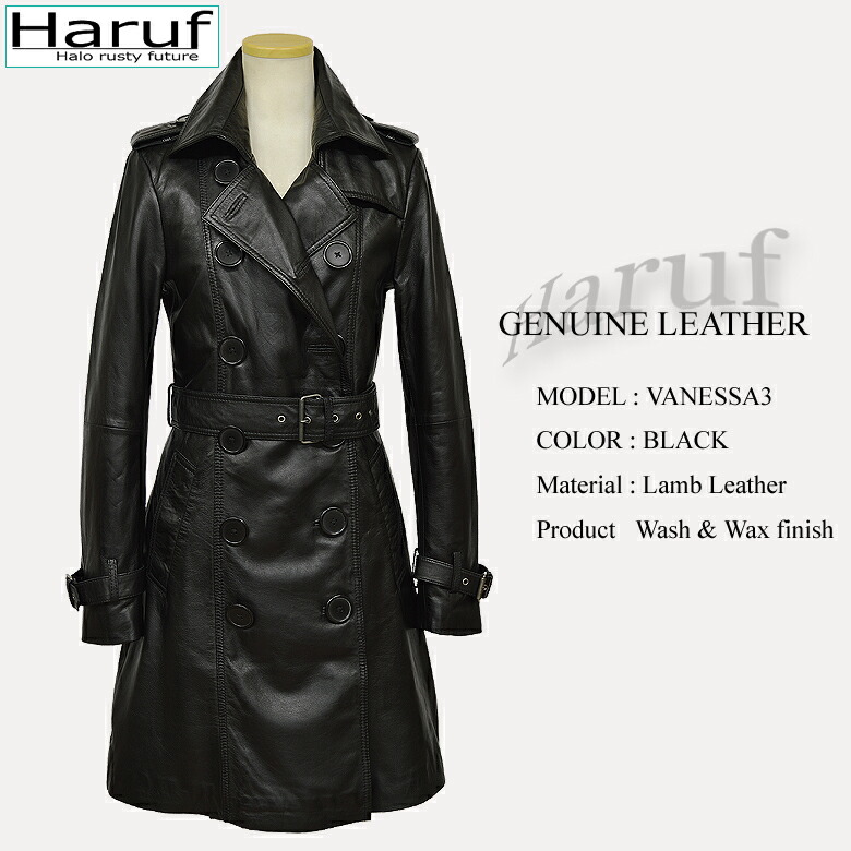 楽天市場】本革レザー トレンチコート レザーコート レディース ロング