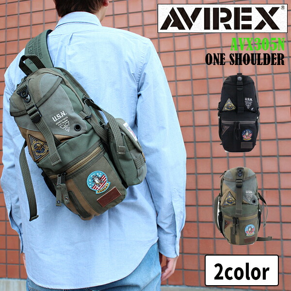 楽天市場】AVIREX TOPGUN3 ワンショルダーバッグ AVX305N
