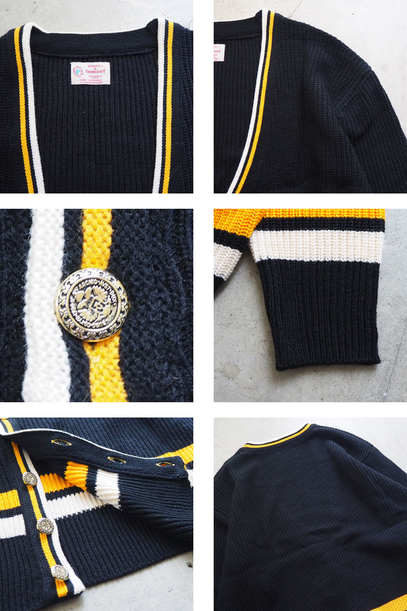 楽天市場】TOWNCRAFT タウンクラフト カーディガン 60s LINE CARDIGAN