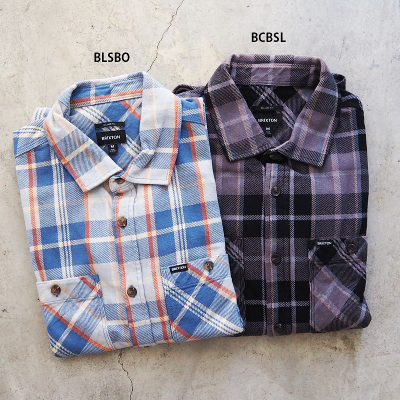 楽天市場】BRIXTON ブリクストン ネルシャツ メンズ VINTAGE WASH