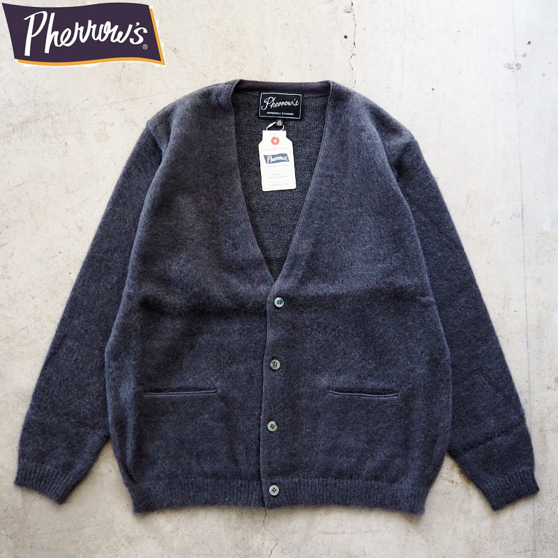 楽天市場】PHERROW'S フェローズ カーディガン メンズ ニット モヘア