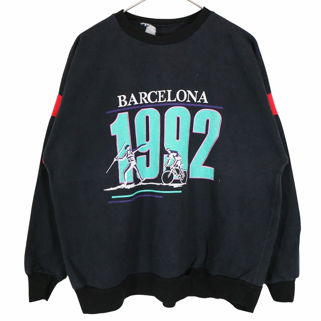 楽天市場】92年 バルセロナオリンピックスウェット 丸首 トレーナー