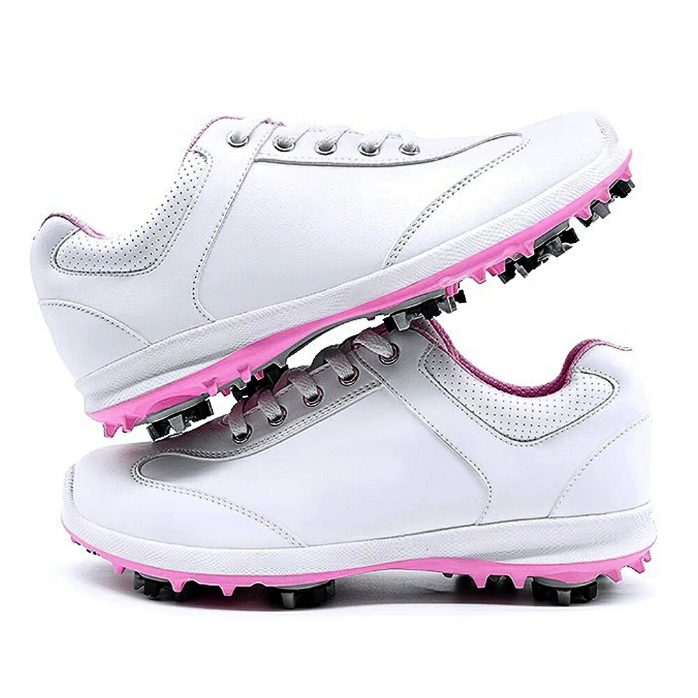 楽天市場】ゴルフシューズ レディス 女性ゴルフシューズ スパイク ひも