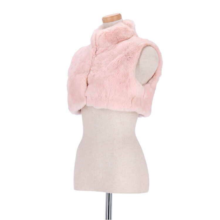 楽天市場】レッキスラビット ファー ベスト ピンク レディース ギフト