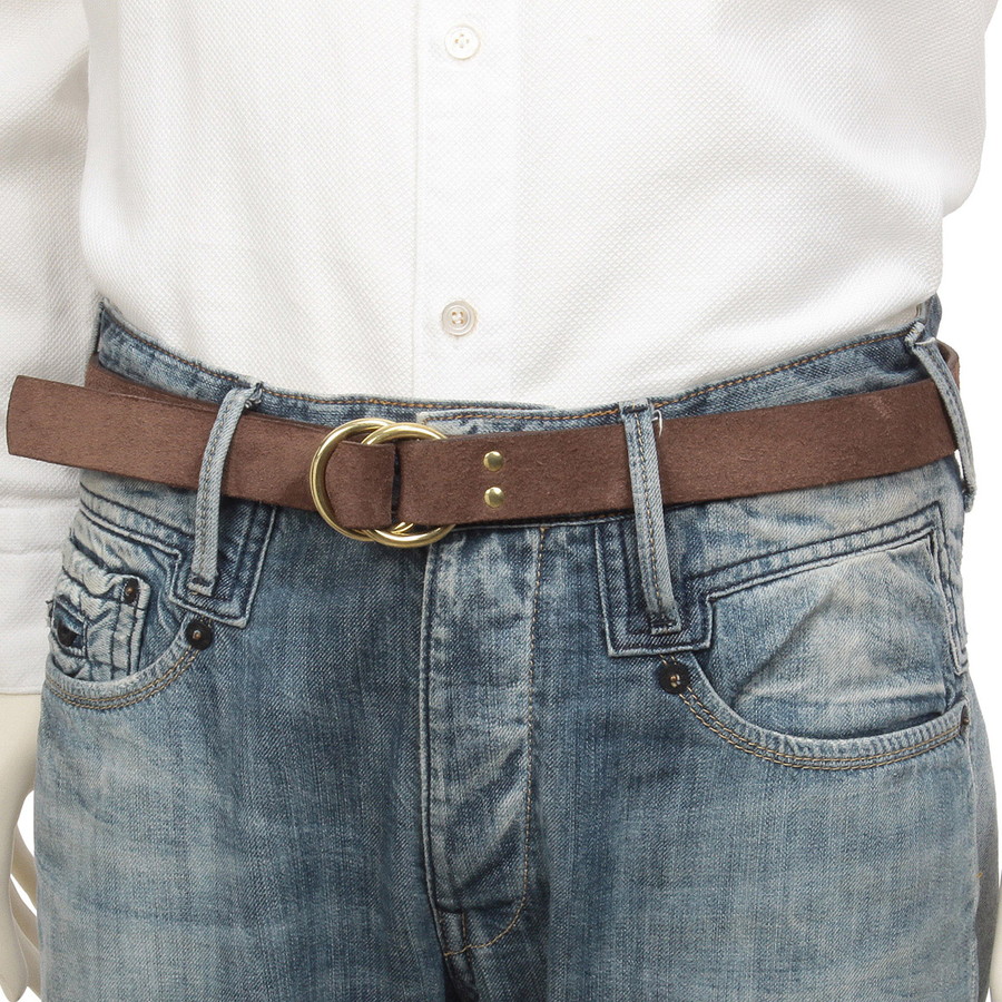 楽天市場】ベオーマ スエードレザーダブルリングベルト B0209 幅25mm