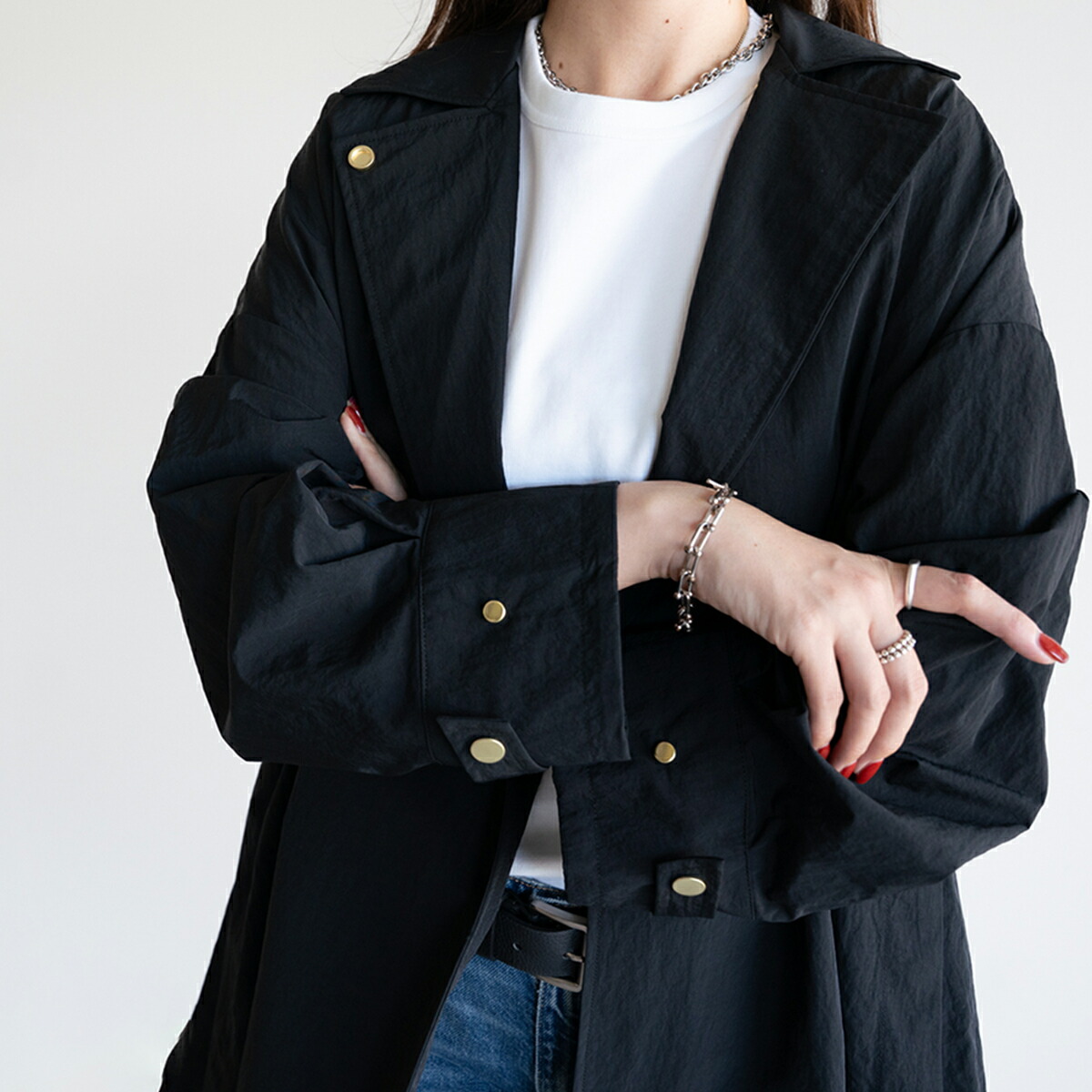 楽天市場】Aラインナイロンコート ナイロン コート Aライン アイニード