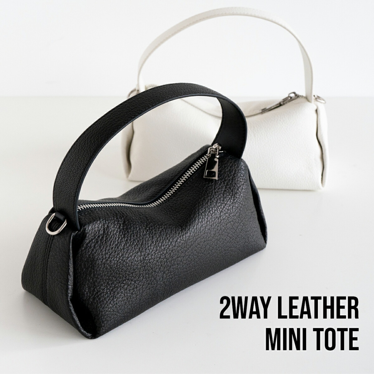 楽天市場】本革 2WAY ミニ ショルダー トート バッグ レザー