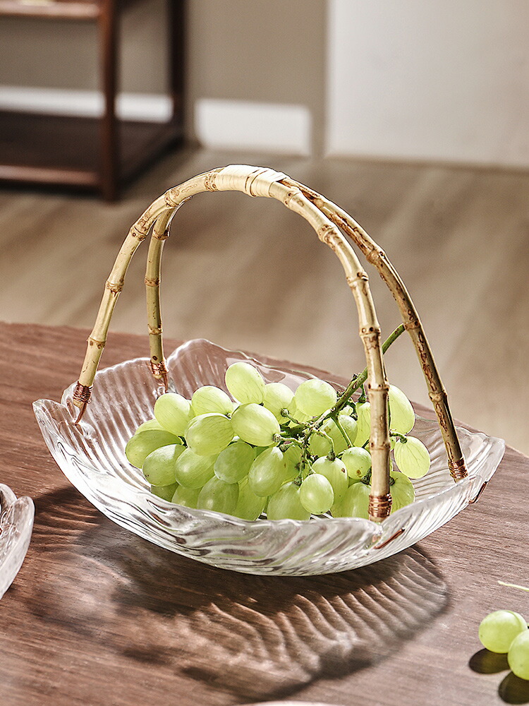 楽天市場】IwaiLoft 竹の持ち手 モール ガラスの盛り鉢 盛器 ラス盛り