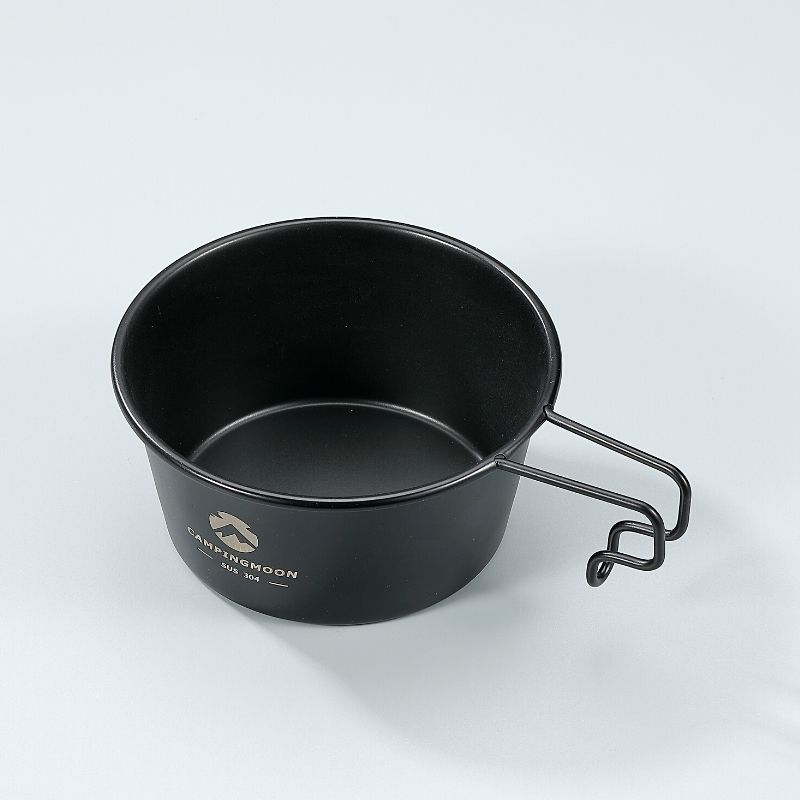 楽天市場】【公式】キャンピングムーン シェラカップ 450ml 深型 黒