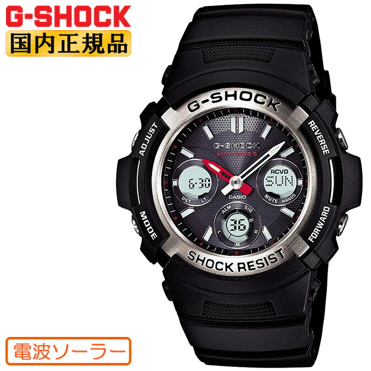 楽天市場】G-SHOCK Gショック 電波 ソーラー AWG-M100-1AJF ブラック