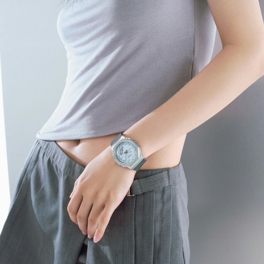 楽天市場】G-SHOCK Gショック メタルカバード ミッドサイズ ブルー