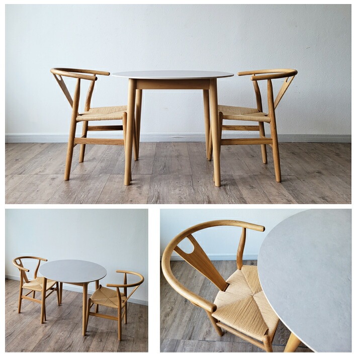 楽天市場】セラミック 円形 ダイニングテーブルセット 2人 丸 90cm