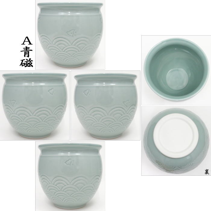 楽天市場】小青磁有/大無し【茶器/茶道具 水屋道具】 水屋瓶（水屋甕