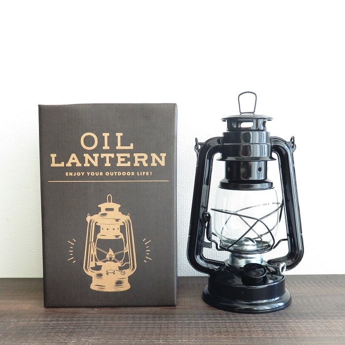 楽天市場】ランタン 照明 オイルランタン ブラック 黒 非圧式 容量