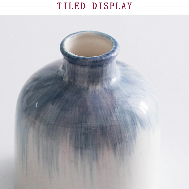 楽天市場】【予約品】花瓶 グラデーション 陶器 きれい シンプル 彩色