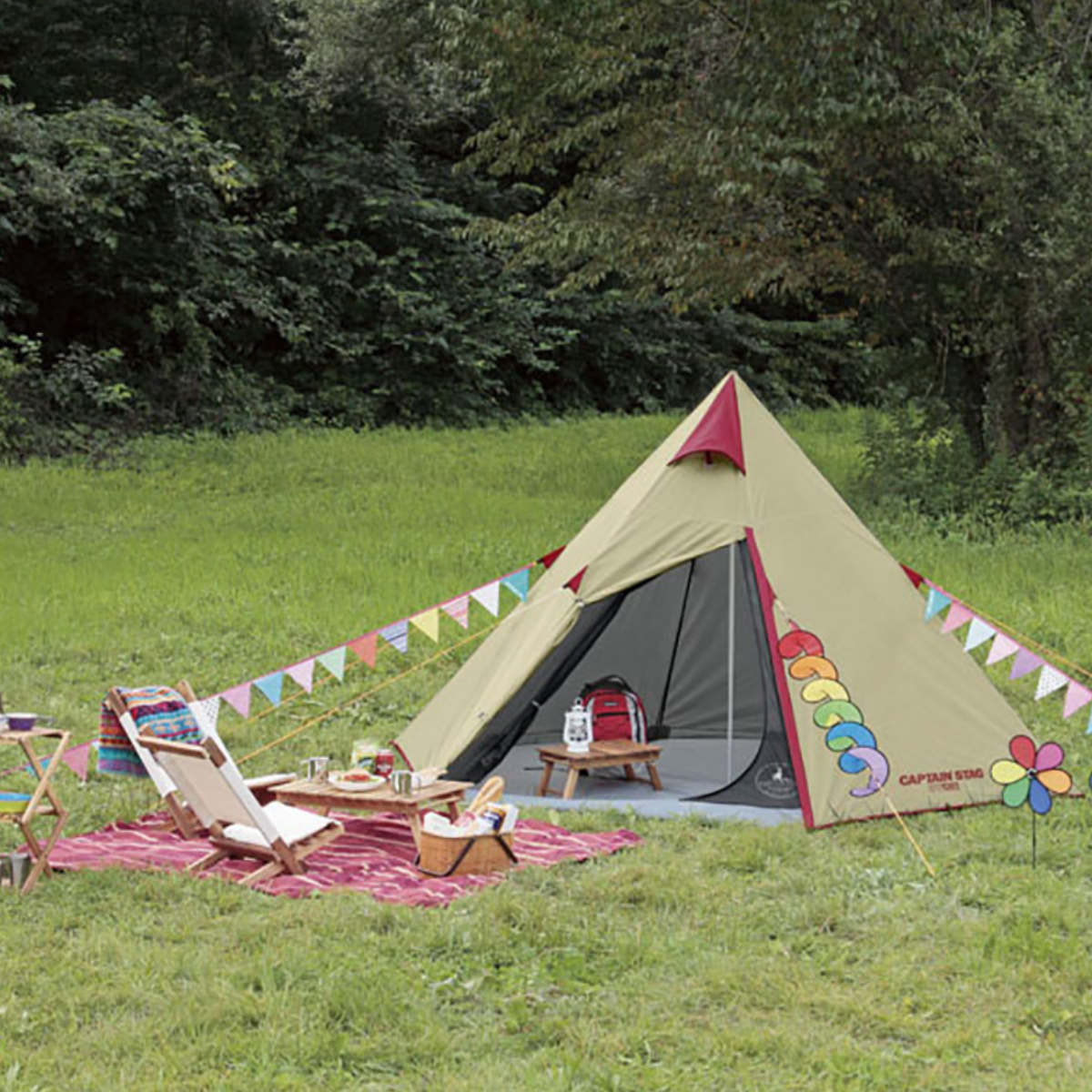 楽天市場】キャンプテント 3人用 4人用 アルミワンポールテント300UV