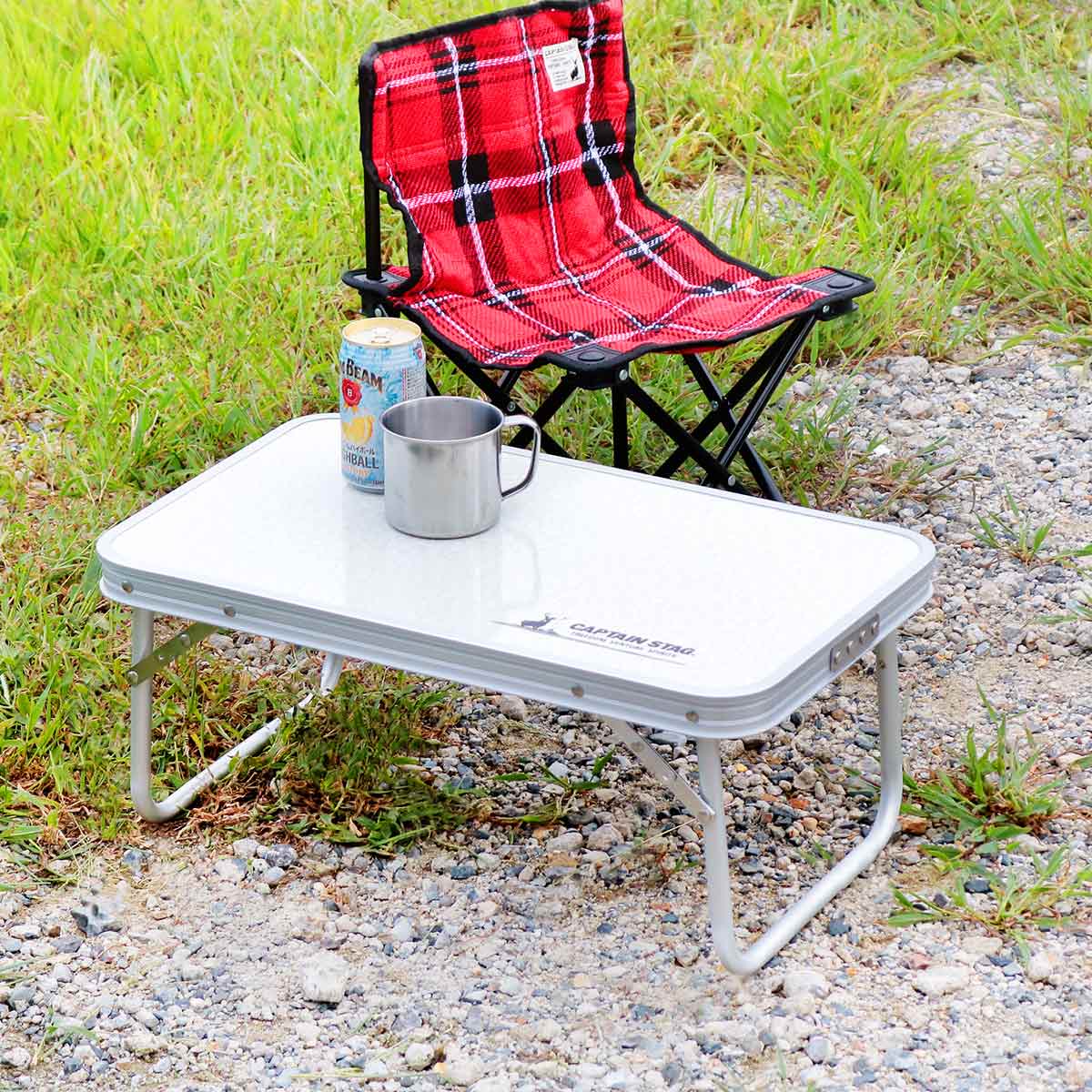 楽天市場】アウトドアテーブル 折りたたみ 56×34cm アルミ FDテーブル