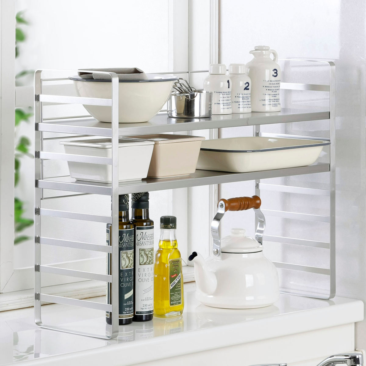 下村企販 下村企販 オールステンレス頑丈出窓ラック 33801 幅60cm