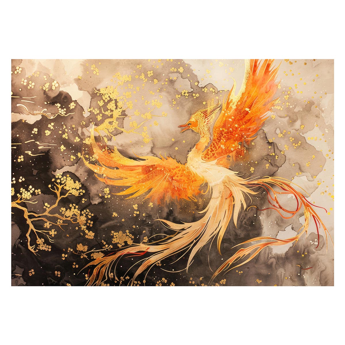 楽天市場】鳳凰 ほうおう 神鳥 縁起物 ポスター 用紙とサイズが選べる