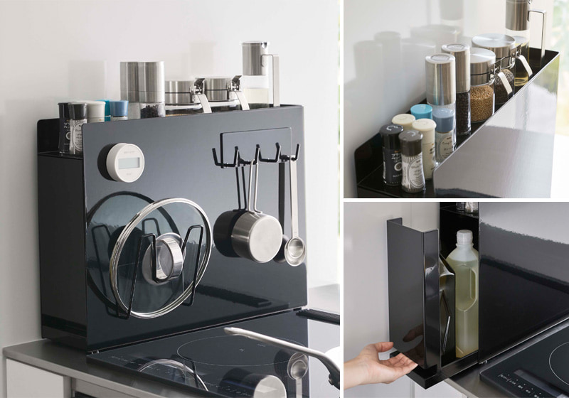 楽天市場】隠せる調味料ラック タワー tower 山崎実業 調味料ラック