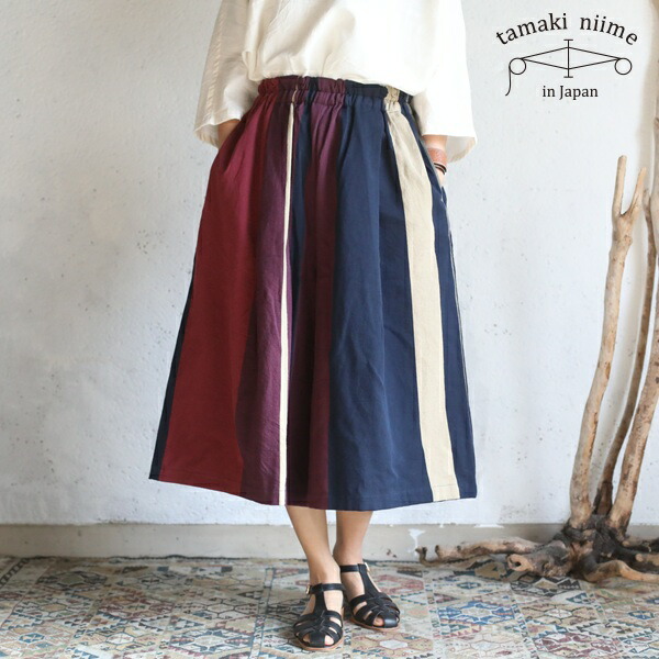 楽天市場】tamaki niime(タマキ ニイメ) 玉木新雌 only one wide pants