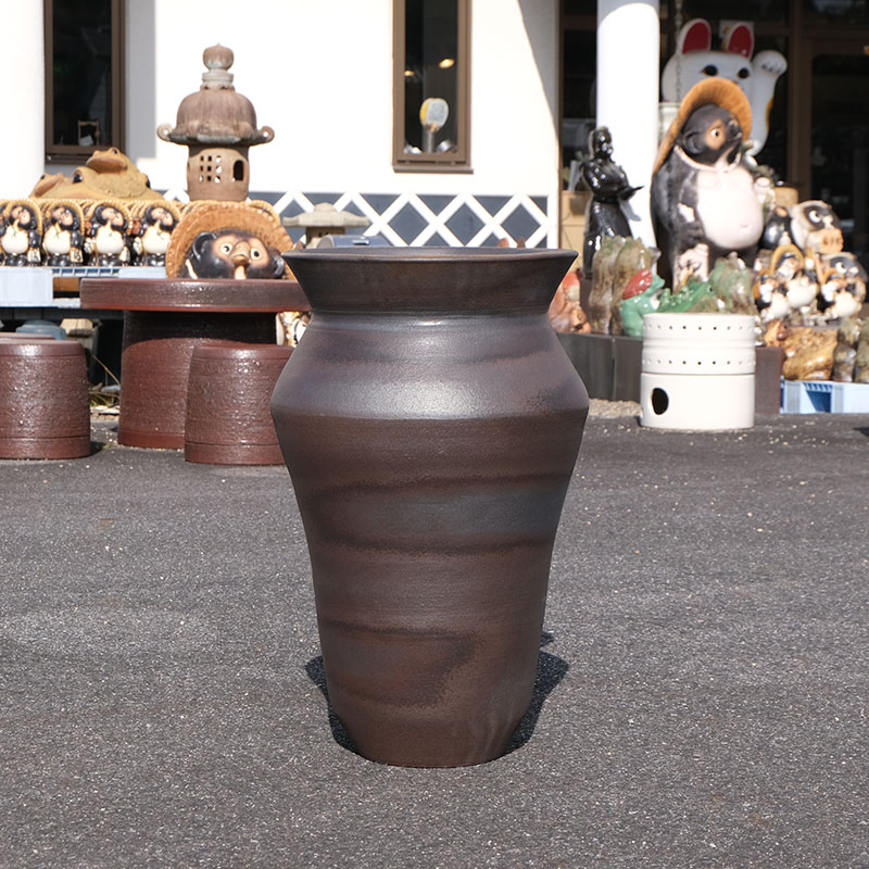 楽天市場】【10%OFF】【ヴィンテージ商品 在庫限り】大壺こげ茶 壺 壷