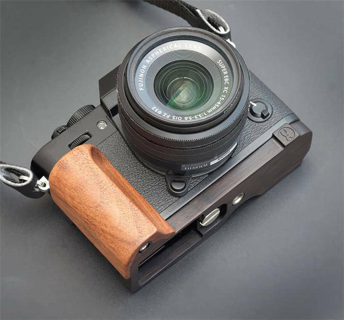楽天市場】FUJIFILM XT30 X-T30 専用 ハンドグリップメタル 檀木材