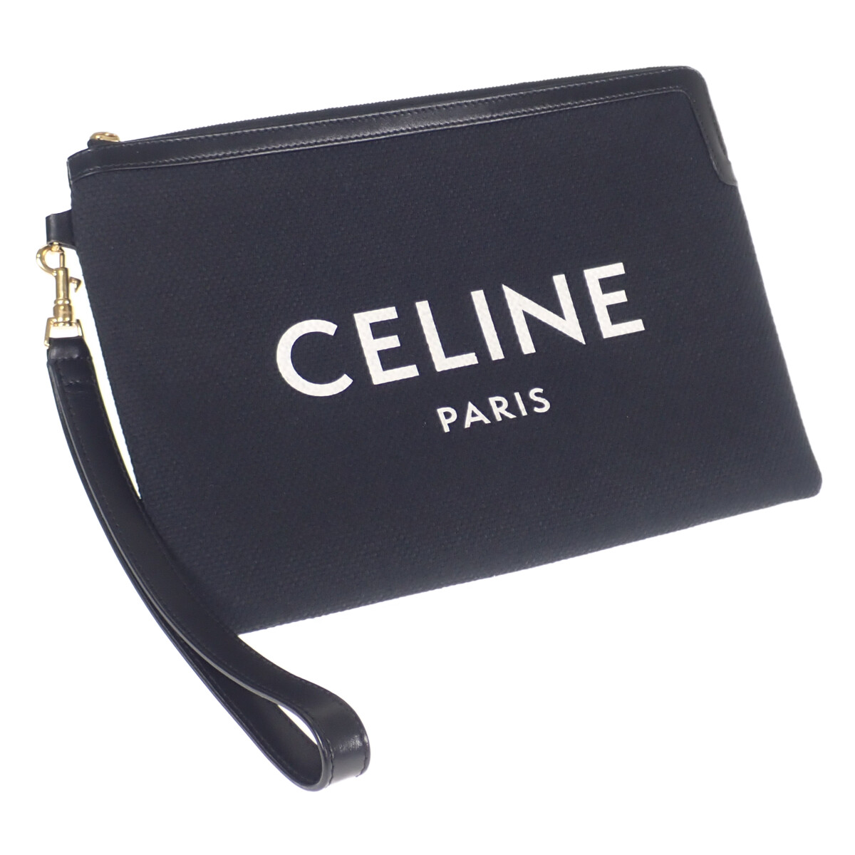CELINE ロゴプリント ポーチ
