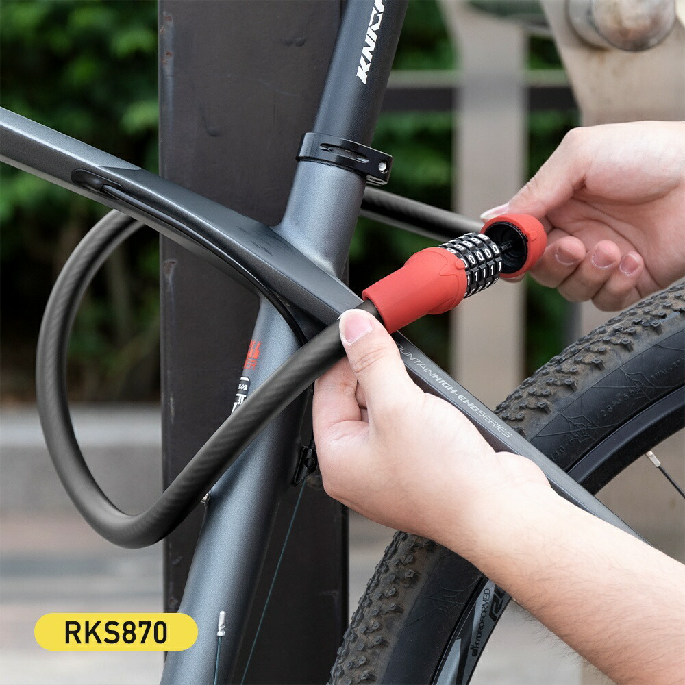 楽天市場】自転車 鍵 5桁ダイヤルロック ワイヤーロック 高強度 盗難