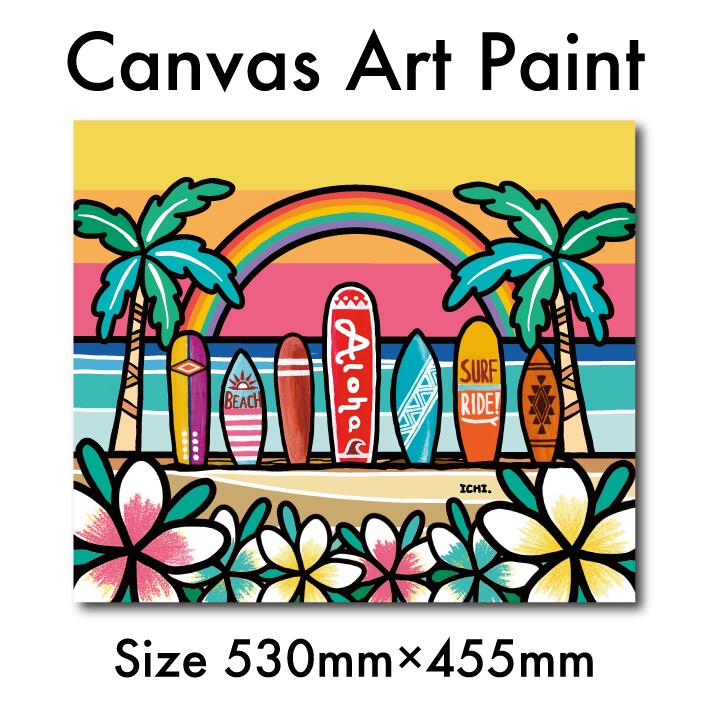楽天市場】絵画 アート 絵 ハワイ サーフアート ハワイアンアート 木