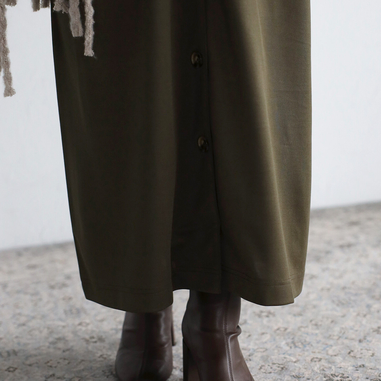 楽天市場】【即納】ゆったり 2WAY 前後 Vネック ボタン ワンピース