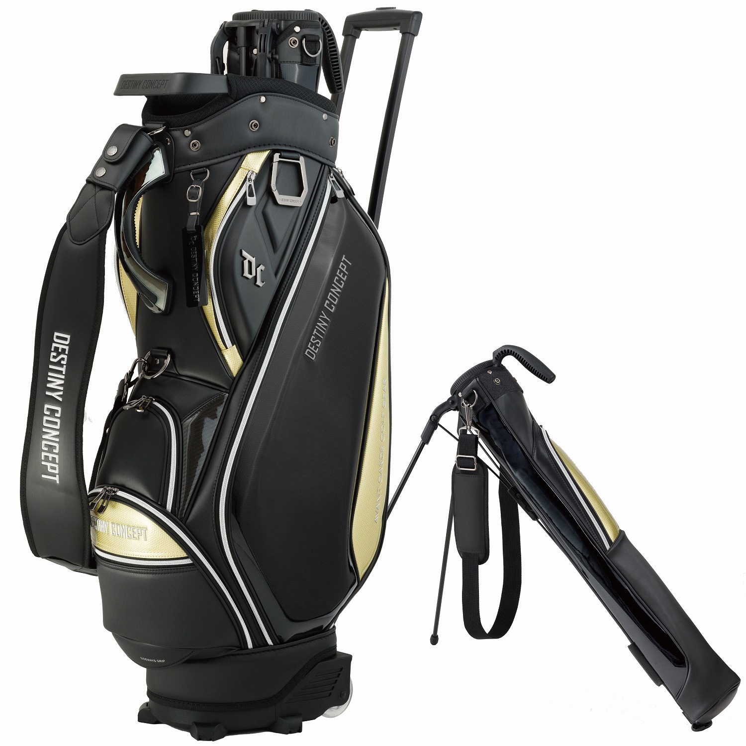 DESTINY CONCEPT サブバック内蔵型 カモフラージュ ゴルフバッグ