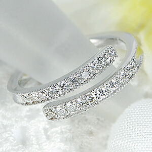 楽天市場】K18WG【0.50ct】ダイヤモンド エタニティ フリーサイズ