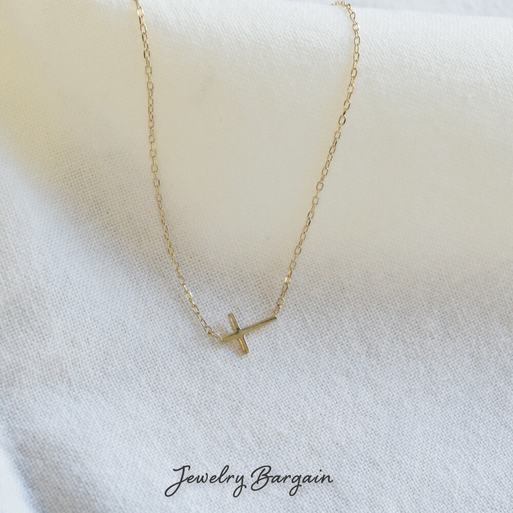 楽天市場】K10 ネックレス クロス 十字架 10金 ゴールド 10k K10 40cm