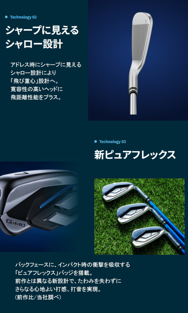 楽天市場】新作 ピン G440 アイアン単品 AWT3.0ライト オリジナル