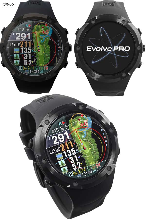 楽天市場】ショットナビ エヴォルヴ プロ ブラック 腕時計型 GPSゴルフ