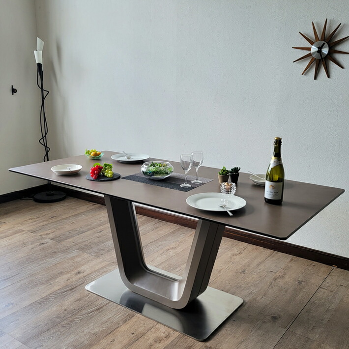 楽天市場】セラミック ダイニングテーブル 4人掛け セラミックテーブル