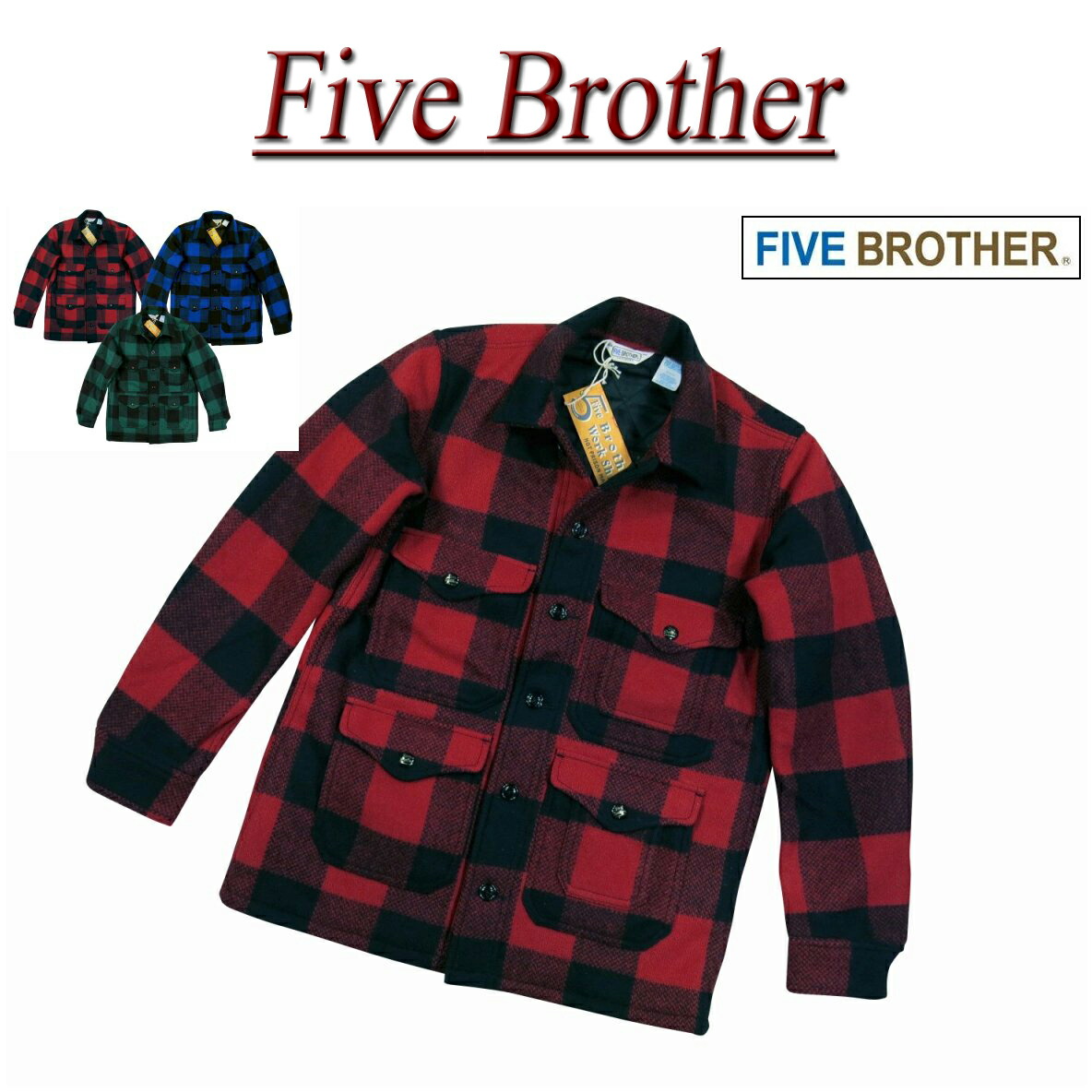 楽天市場】【定番 3色4サイズ】 iw071 新品 FIVE BROTHER バッファロー