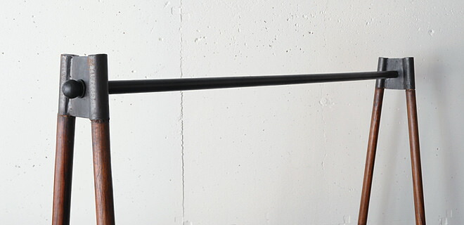 楽天市場】【インダストリアル 家具 ハンガーラック アイアン ウッド