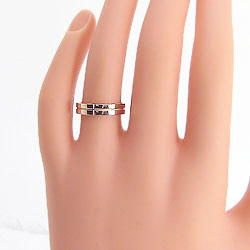 楽天市場】クロスリング 指輪K10PG ピンクゴールドK10 ピンキーリング