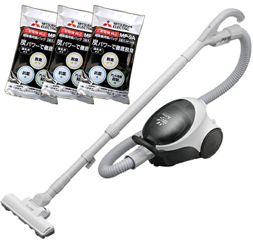 楽天市場】三菱 掃除機 TC-SXG3J-H ＆ 紙パック 3枚入り（MP-9A） 3個
