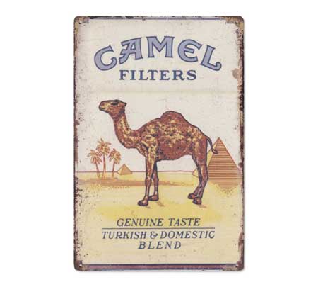 楽天市場】キャメル ブリキ看板 サインプレート サインボード