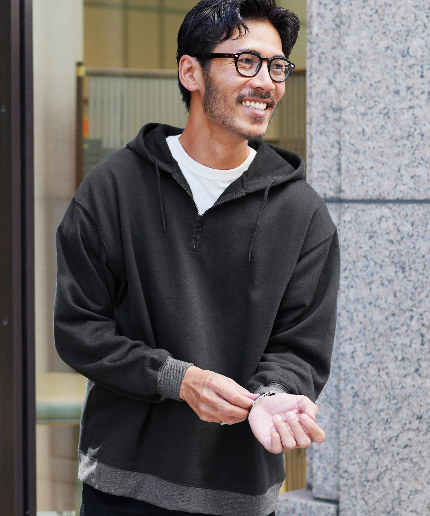 楽天市場】【クーポン対象外】ハーフジップ パーカー メンズ 暖かい