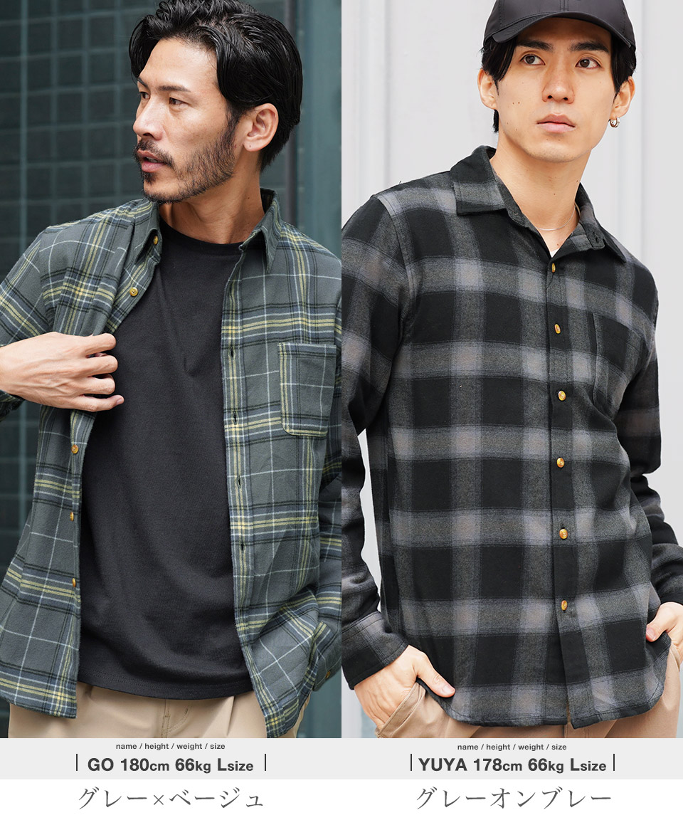 楽天市場】チェックシャツ メンズ ネルシャツ シャツ◇コットンネル