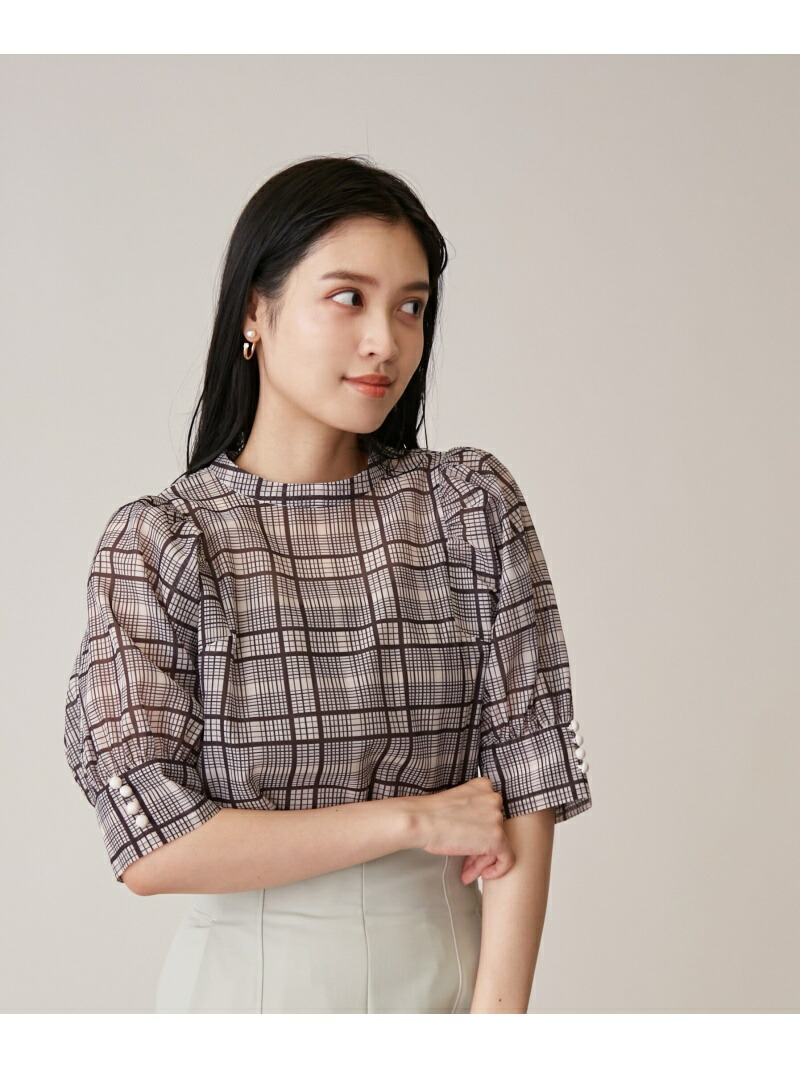 楽天市場】【SALE／50%OFF】シアーチェックブラウス JILL by JILL