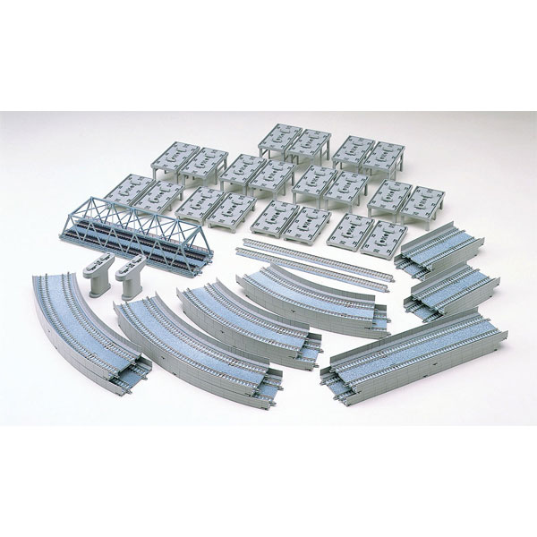 トミーテック レールセット高架複線立体交差セット(HCパターン) 91074