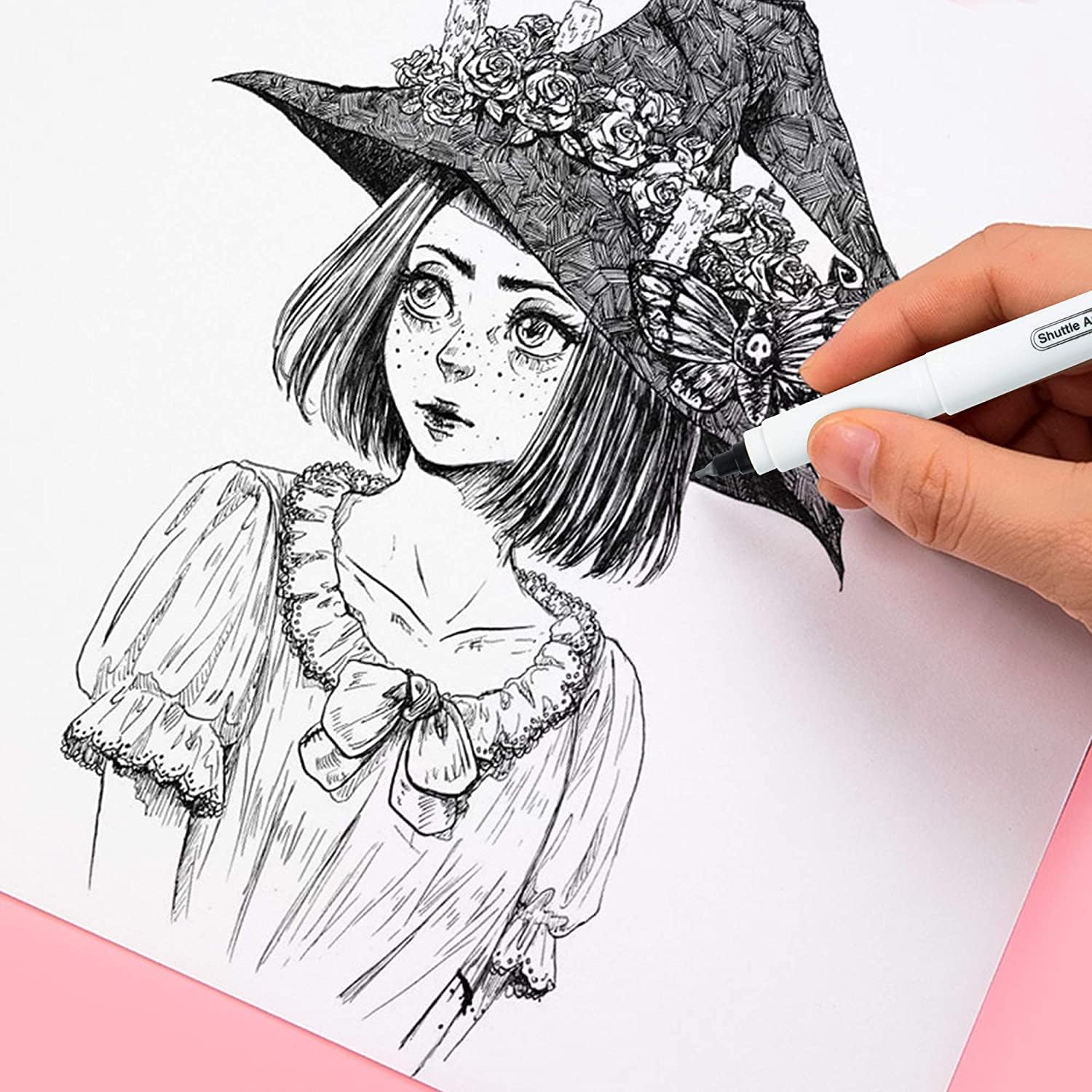 楽天市場】【送料無料】油性ペン 黒 30本 極細 0.5mm 油性マーカー