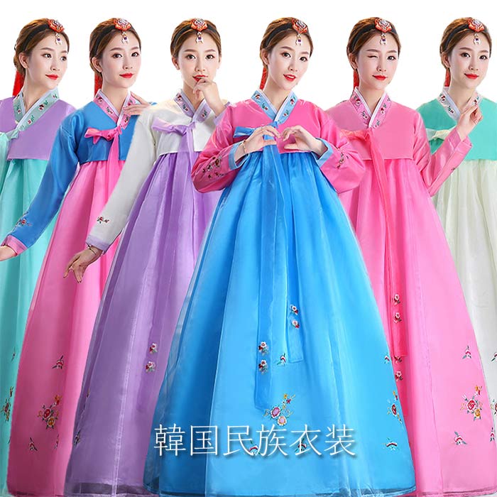 楽天市場】韓国民族衣装 チマチョゴリ 韓服 韓国ドレス 韓服宮廷風 花