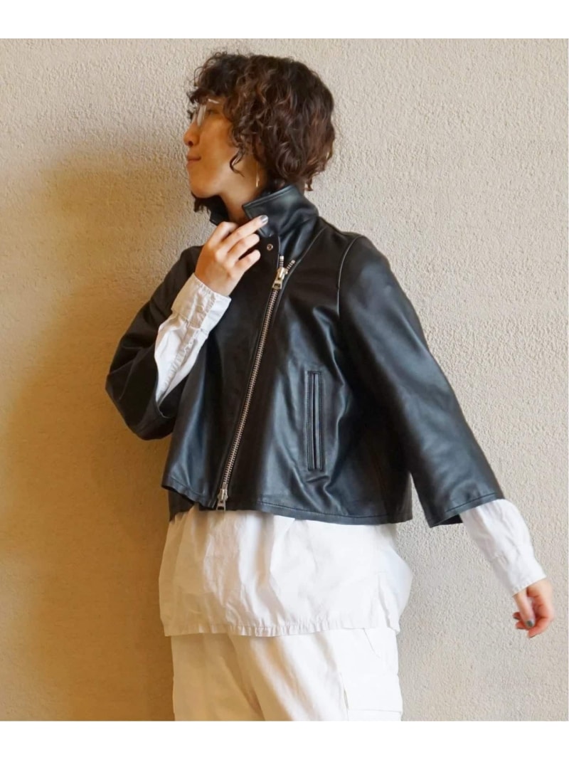 楽天市場】レザー ショートライダースジャケット journal standard